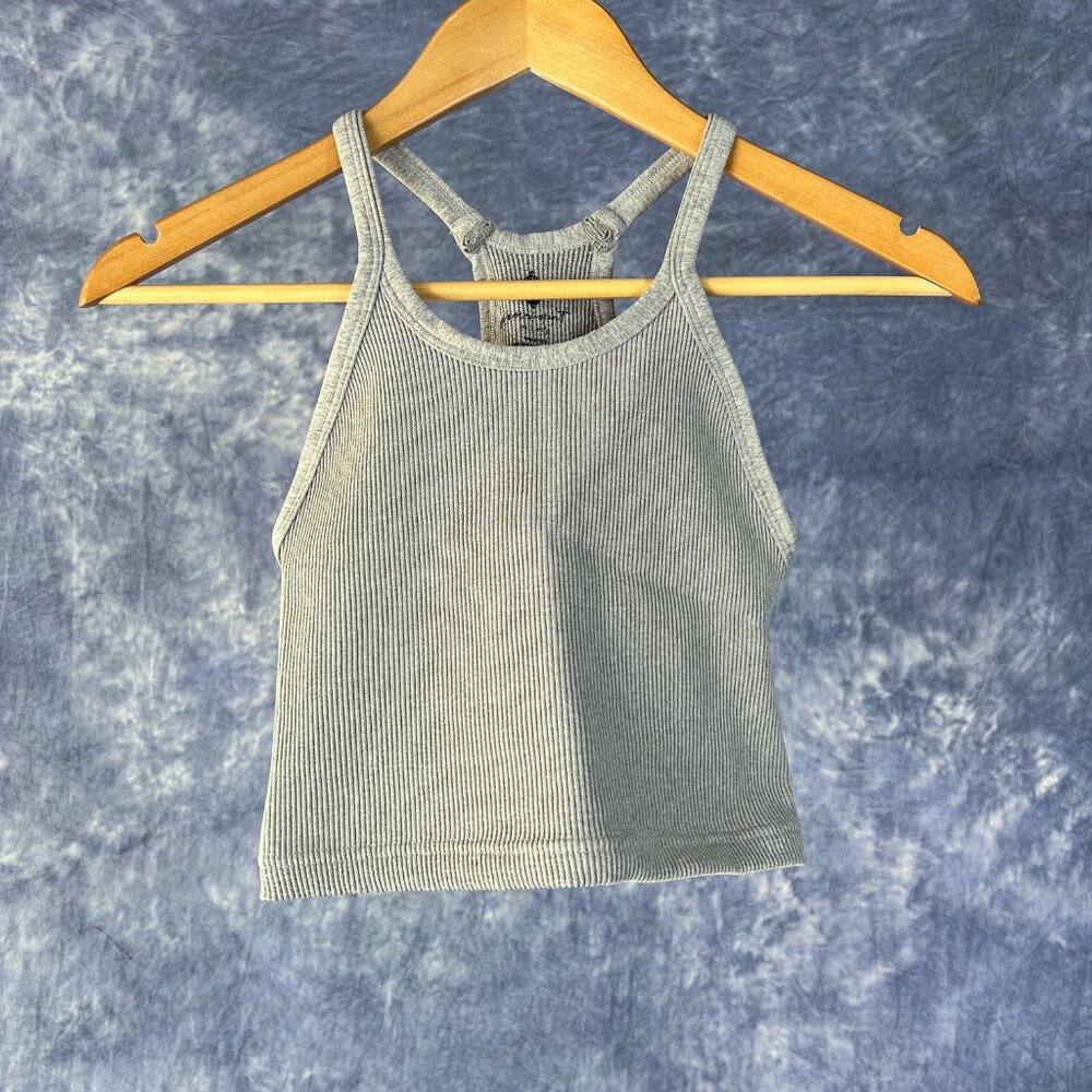 Free People Movement Happiness Runs Ribbed Crop Top Sz M / L